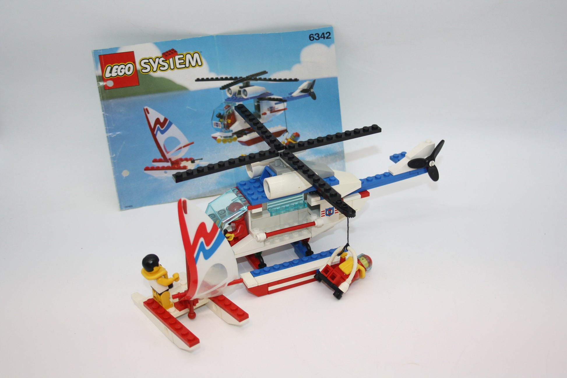 LEGO® - System Set - 6342 Seenot-Rettungshubschrauber - Flugzeug - inkl. BA - Flugzeuge