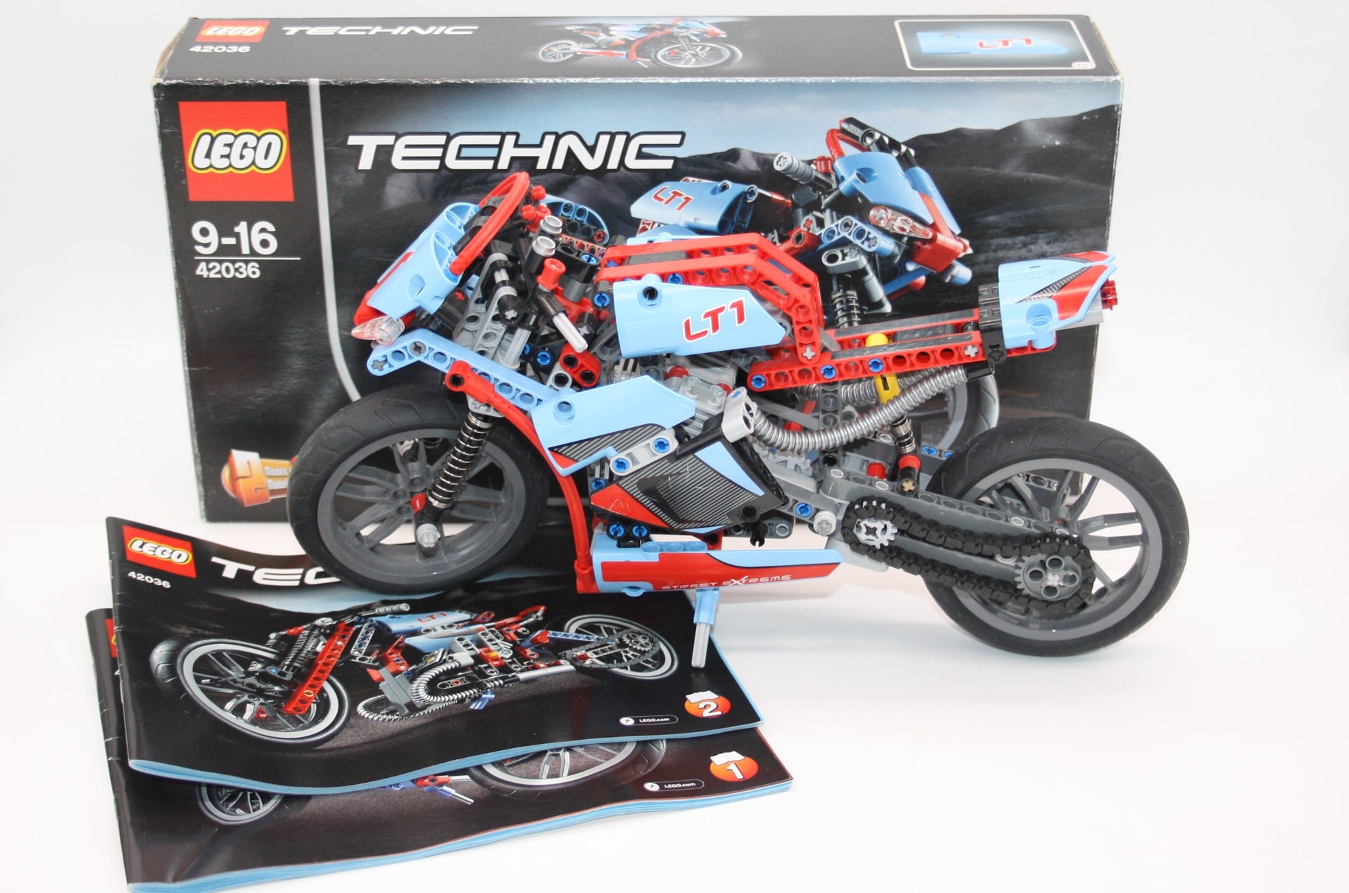 LEGO® Technic - Set 42036 Motorrad/Sraßenmotorrad + BA & OVP - Technic Sets