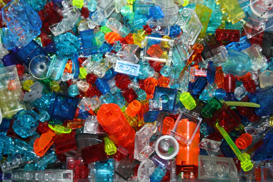 LEGO® - Transparent - Farblich sortiert - 100g-1000g - Nach Gewicht