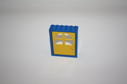 LEGO® - Tür (2x6x6) Tür mit Bogenfenster - 6235c - versch. Farben - blauer Rahmen-gelbe Tür - Einzelteile - Accessoires