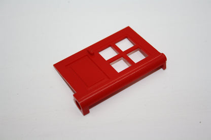 LEGO® - Tür/Haustür mit Fenstern (1x4x5) - 3861 - versch. Farben - rot - Einzelteile - Fenster/Türen
