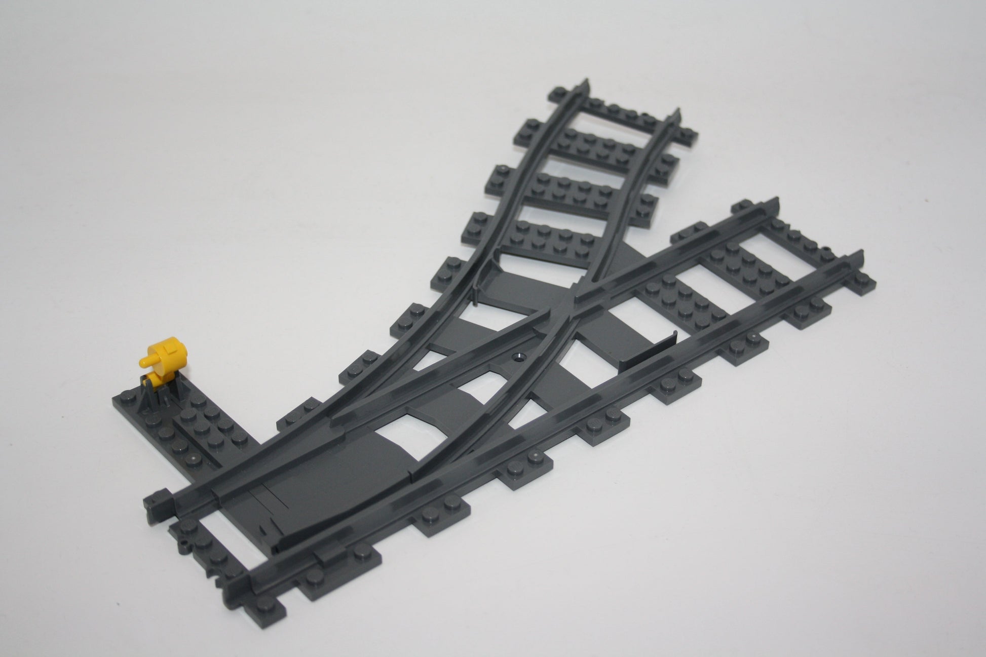 LEGO® - Weichen mit Stellstein - versch. Seiten - Schienen - Eisenbahn - links - Schienen