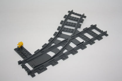 LEGO® - Weichen mit Stellstein - versch. Seiten - Schienen - Eisenbahn - links - Schienen