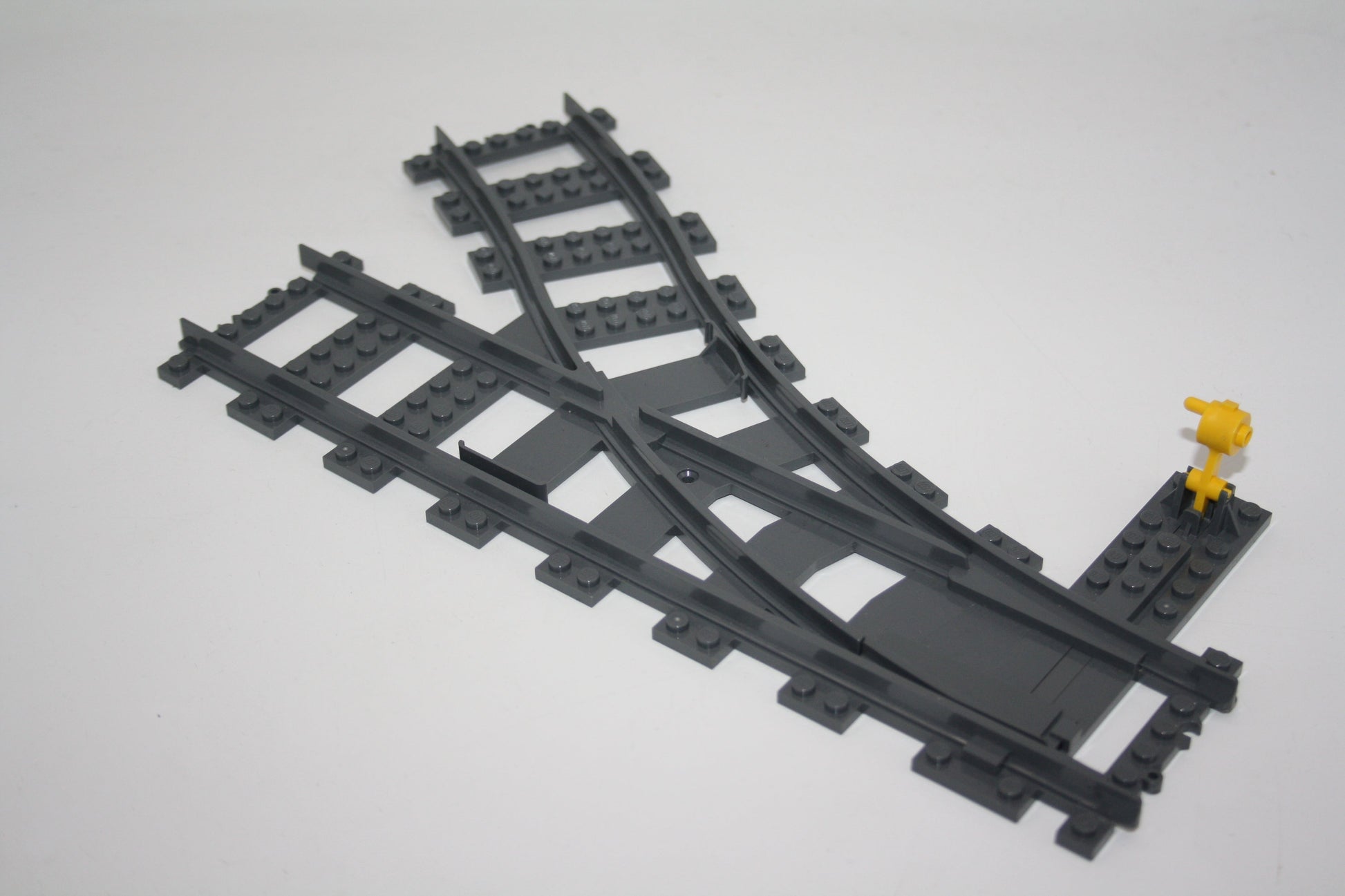 LEGO® - Weichen mit Stellstein - versch. Seiten - Schienen - Eisenbahn - rechts - Schienen