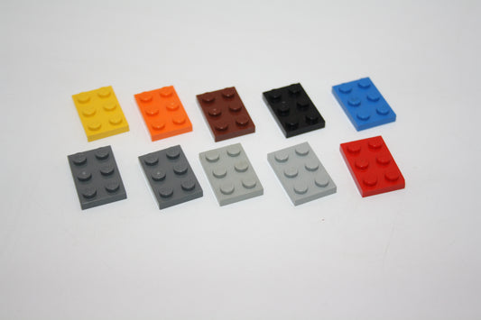 LEGO® - 2x3 Plate/Platte Basisplatte/Baseplate (6er) - 3002 - versch. Farben - Einzelteil