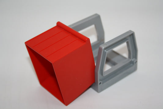 Duplo - Container (für 4x8 Wagons) - rot/silber - Eisenbahn - Ersatzteile