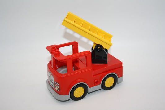 Duplo - Feuerwehr kleiner Leiterwagen/ Drehleiter - rot/gelb - LKW/Lastwagen - Fahrzeuge