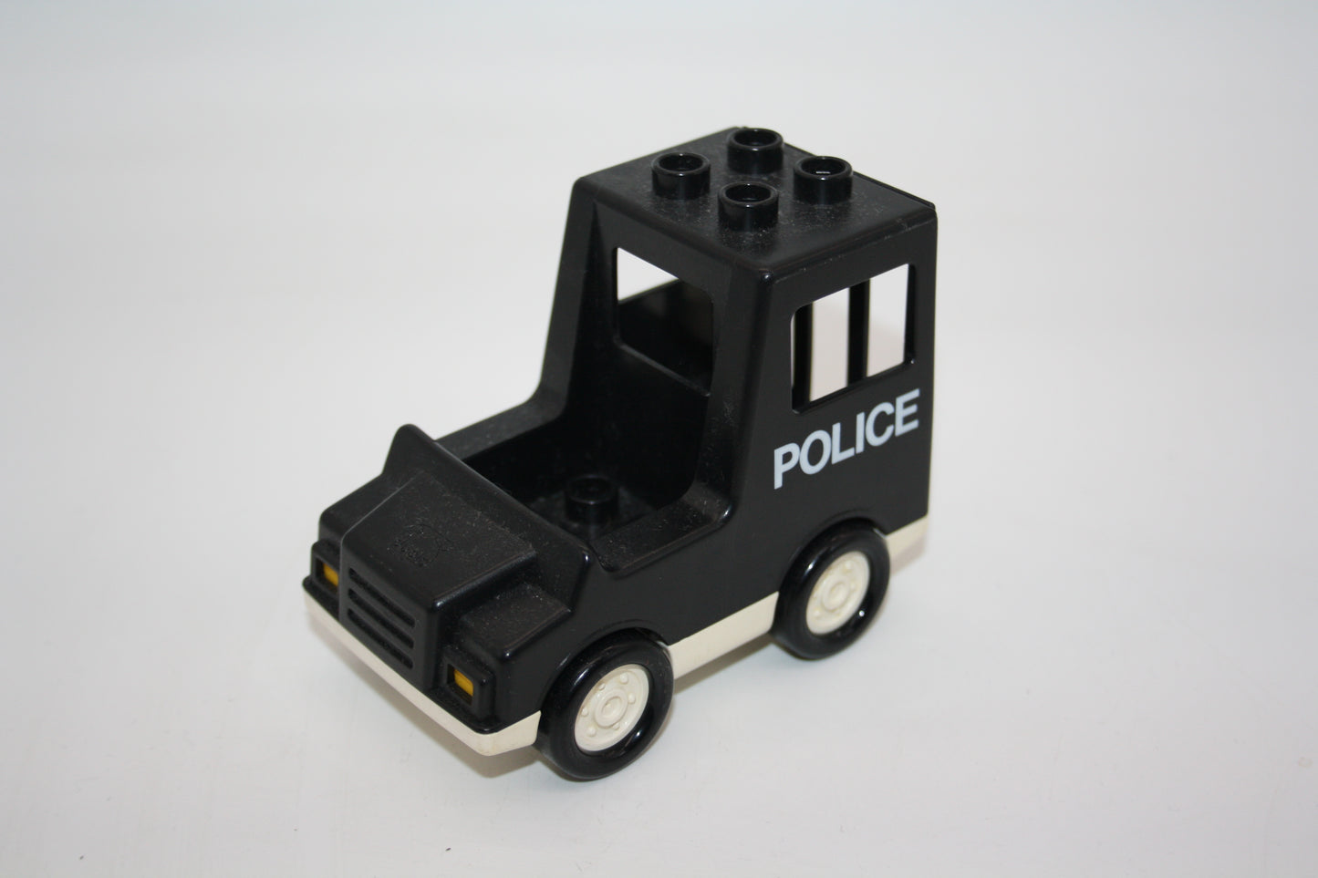 Duplo - Retro/Vintage Kastenwagen/Gefangenentransporter - schwarz - Polizei - Auto/PKW - Fahrzeuge