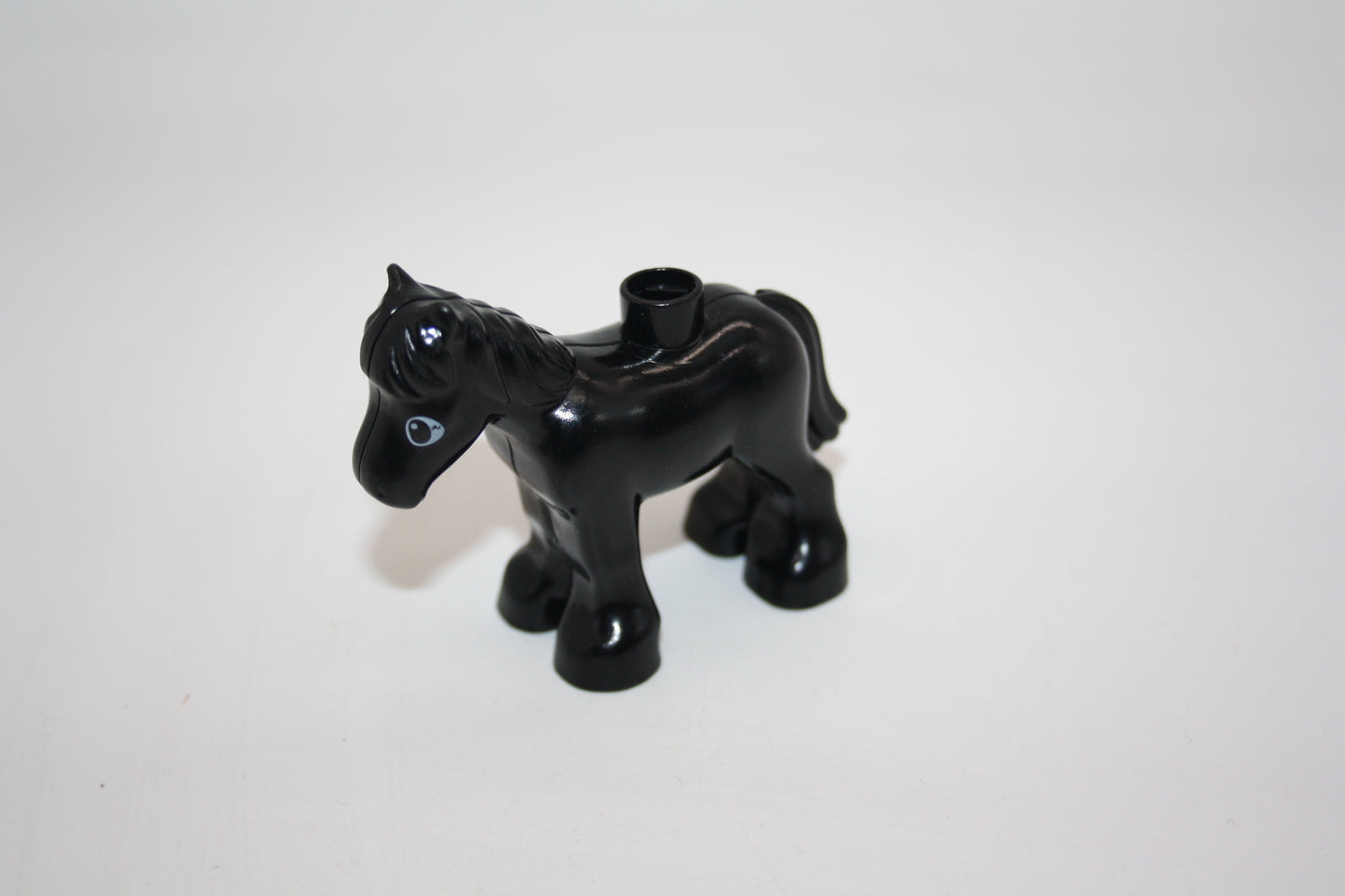 Duplo - Pony schwarz - Pferd - Tiere - Bauernhof