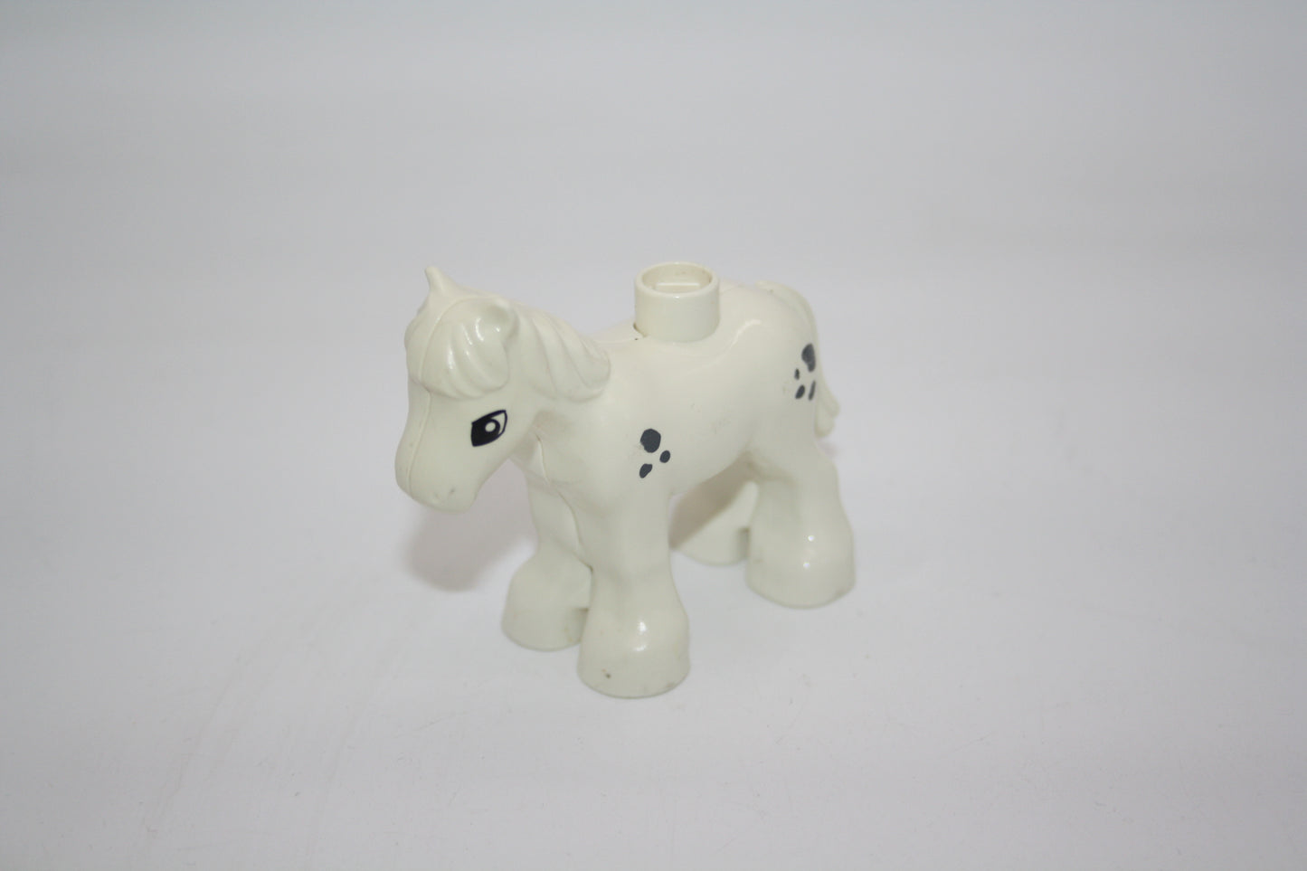 Duplo - Pony weiß m. Punkten - Pferd - Tiere - Bauernhof