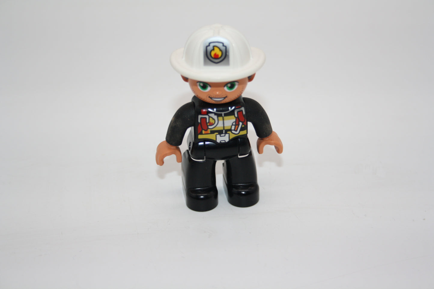 Duplo - Feuerwehrmann - neue Serie - weißer Helm - Feuerwehr - Figur