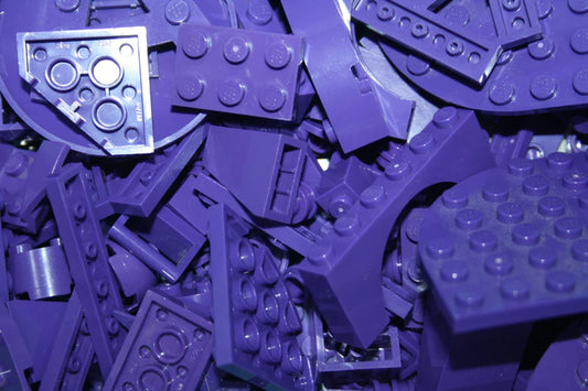 LEGO® - dunkel Lila/ dark lilac - Farblich sortiert - 100g-1000g