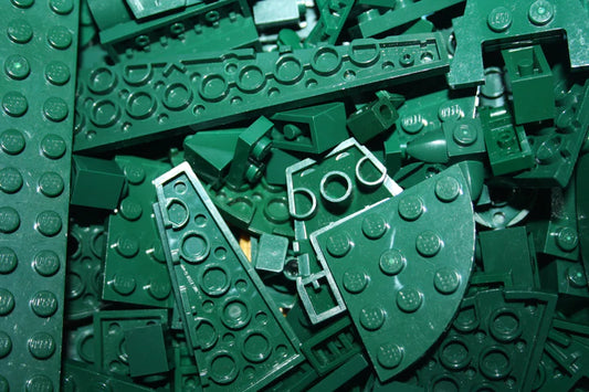 LEGO® - dunkelgrün/ dark green - Farblich sortiert - 100g-1000g