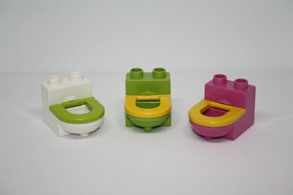 Duplo - WC/Toiletten mit klappbarer Brille - versch. Farben - Einrichtung - Möbel - Badezimmer