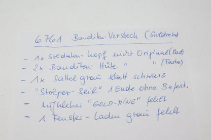 LEGO® Western Set - 6761 Goldmine Bandits Secret Hideout - (Unvollständig)