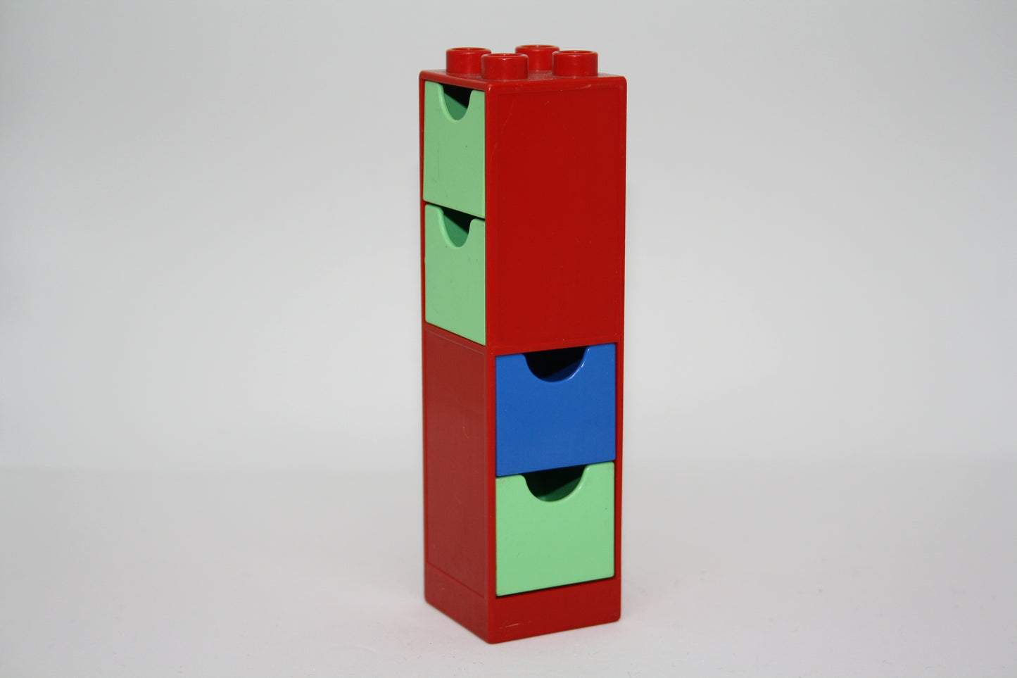 Duplo - Säulen/Eckwände mit Schubladen - versch. Farben - Einrichtung - Bauelement - Zusammengebaut