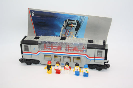 LEGO® Eisenbahn 9V - 4547 Metroliner Panoramawaggon/Doppelstockwagon - Schienen/Gleise - inkl. BA