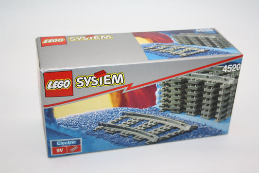 LEGO® Eisenbahn - Set 4520 - 8x gebogene 9V Schienen - Schienen/Gleise - neu/ungeöffnet