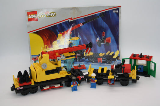 LEGO® Eisenbahn 9V - 4552 Kranwagen/Kranwaggon - Sets - inkl. BA