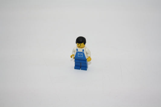 LEGO® System - Bahnarbeiter - blaue Latzhose - weißes Oberteil - Minifigur - aus 4563