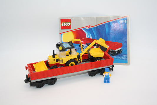LEGO® Eisenbahn 9V - 4543 Niederbordwagen/Pritchenwagen - Sets - inkl. BA