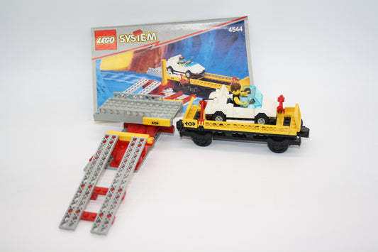 LEGO® Eisenbahn 9V - 4544 Autoverladestation mit Waggon - Sets - inkl. BA