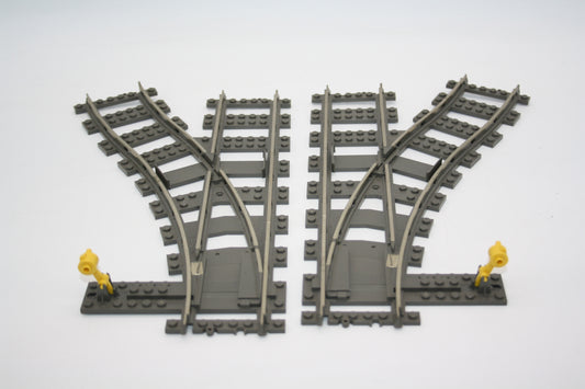 LEGO® - 9V Weichen - Gleise/Schienen - Stromführend - Eisenbahn