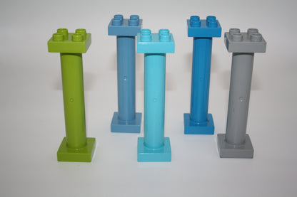 Duplo - große Stützen/Säulen - versch. Farben - Einrichtung - Bauelement