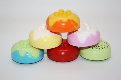 Duplo - Eiskugeln/Kuchen - versch. Farben - Zubehör/Accessoires - Lebensmittel