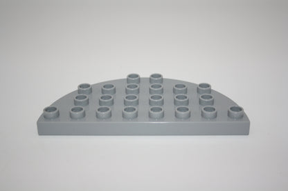 Duplo - 1/2 runde Platte 4x8 Noppen  - versch. Farben - Bauplatten - Grundplatten