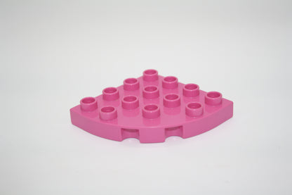 Duplo - 1/4 runde Platte 4x4 Noppen  - versch. Farben - Bauplatten - Grundplatten
