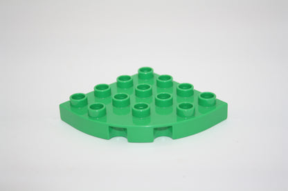Duplo - 1/4 runde Platte 4x4 Noppen  - versch. Farben - Bauplatten - Grundplatten