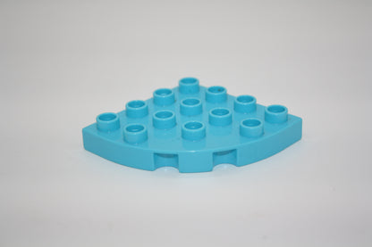 Duplo - 1/4 runde Platte 4x4 Noppen  - versch. Farben - Bauplatten - Grundplatten