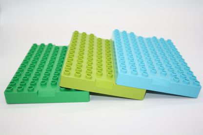 Duplo - 3D Platte 8x12 Noppen Platten  - versch. Farben - Bauplatten - Grundplatten