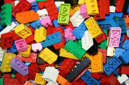 LEGO® - Basis Steine/Grundbausteine - 2x2 2x3 2x4 Noppen - bunt gemischt