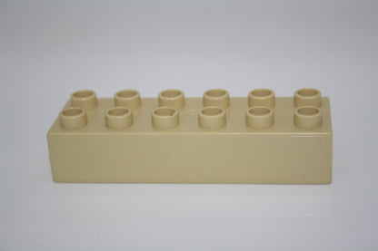 Duplo - 12er Steine (2x6 Noppen) - versch. Farben - Grundbausteine - einzelne Steine