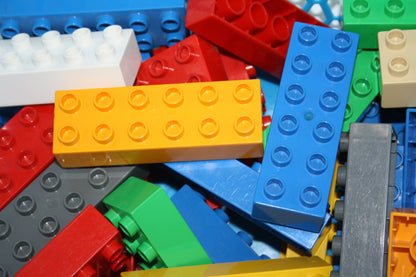 Duplo - 12er Steine (2x6 Noppen) - versch. Farben - Grundbausteine - einzelne Steine