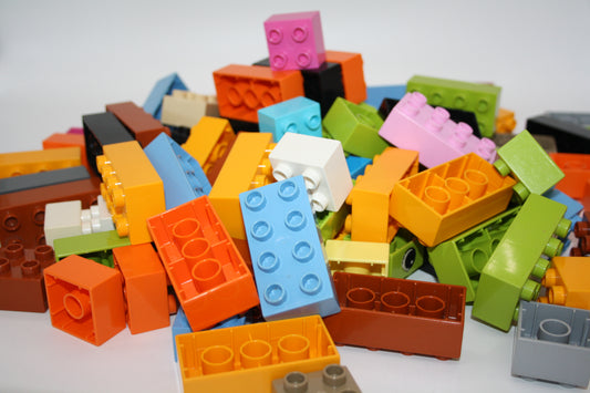 Duplo - 100 Steine Set - 8er & 4er Steine (2x2 & 2x4 Noppen) - nur neue Farben - Sparpaket