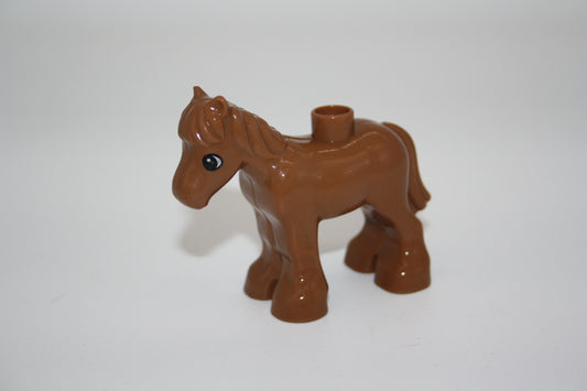 Duplo - Pony dunkelbraun - Pferd - Tiere - Bauernhof