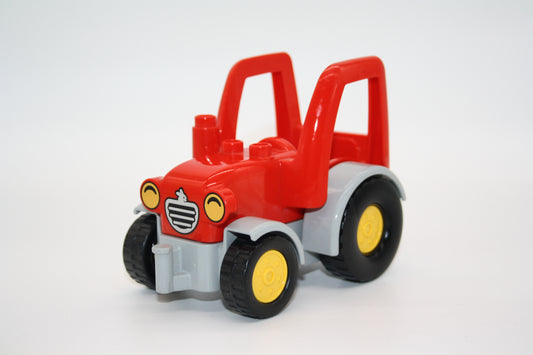 Duplo - Traktor/Trecker  - rot/hellgrau - Bauernhof - Fahrzeuge