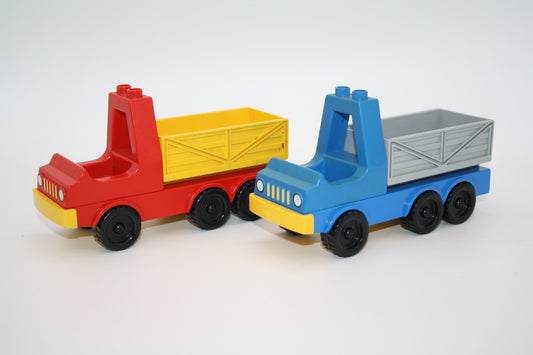 Duplo - Retro/Vintage Pritschenwagen - versch. Farben - Baustelle - LKW/Lastwagen - Fahrzeuge