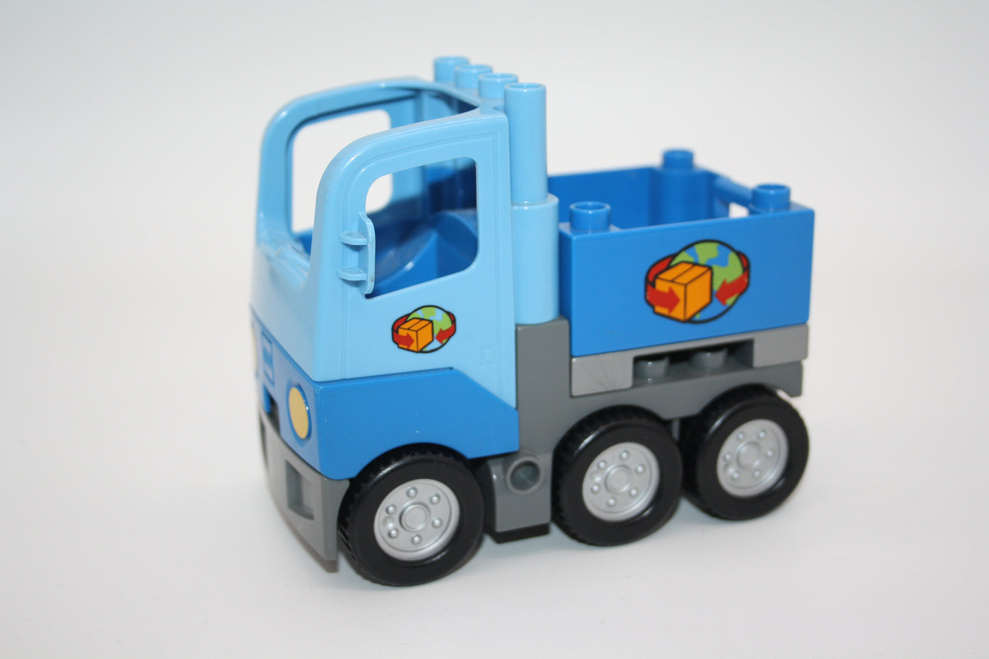 Duplo - Paketdienst/Paketlaster m. Palette - blau - LKW/Lastwagen - Fahrzeuge