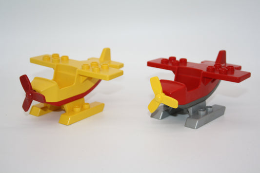 Duplo - Wasserflugzeug auf Kufen/Skier - versch. Farben - Flieger/Flugzeug