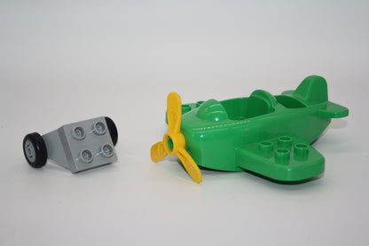 Duplo - Mitteldecker Flugzeug - grün - Flieger/Flugzeug