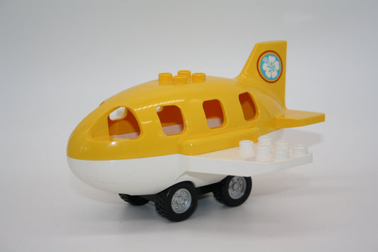 Duplo - Passagierflugzeug - gelb/weiß - Flieger/Flugzeug