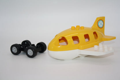 Duplo - Passagierflugzeug - gelb/weiß - Flieger/Flugzeug