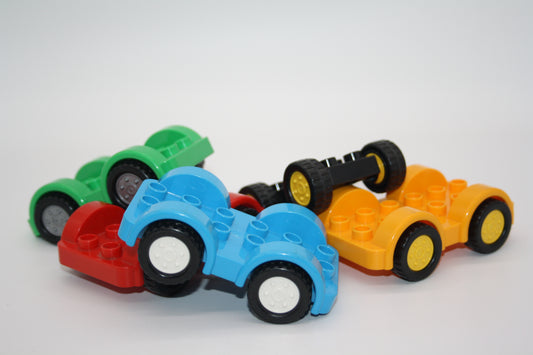 Duplo - 5x Auto Fahrwerke - Bunt gemischt - Sparset - Auto/PKW