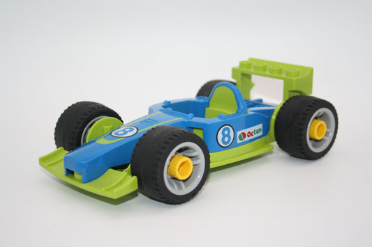 Duplo Toolo - Rennwagen/Rennauto mit Montierbaren Rädern - blau-grün - Auto/PKW - Fahrzeuge