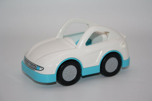 Duplo - Auto - weiß/blau mit Push & Go Funktion - Auto/PKW - Fahrzeuge - neu/unbespielt