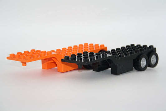 Duplo - Auflieger (4x12 Noppen) - versch. Farben - Anhänger - LKW - Fahrzeuge